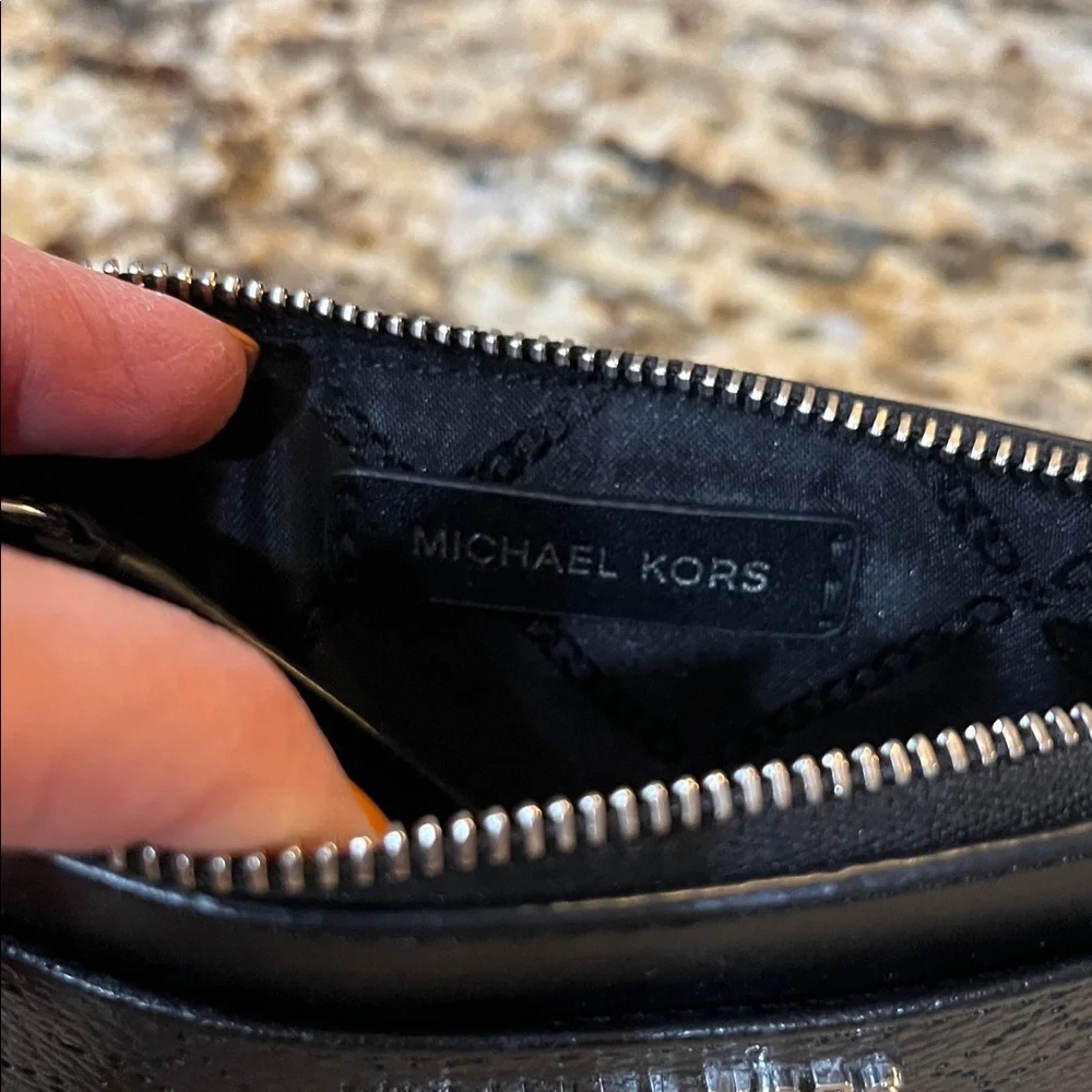 Michael Kors Black Textured Wallet - Picture 5 of 6